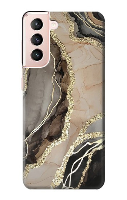 S3700 マーブルゴールドグラフィックプリント Marble Gold Graphic Printed Samsung Galaxy S21 5G バックケース、フリップケース・カバー