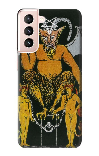 S3740 タロットカード悪魔 Tarot Card The Devil Samsung Galaxy S21 5G バックケース、フリップケース・カバー