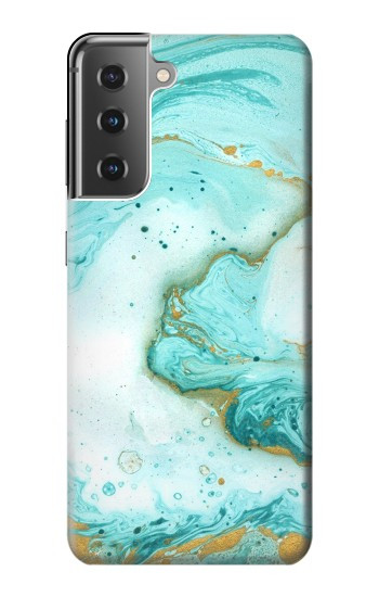 S3399 緑の大理石のグラフィックプリント Green Marble Graphic Print Samsung Galaxy S21 Plus 5G, Galaxy S21+ 5G バックケース、フリップケース・カバー