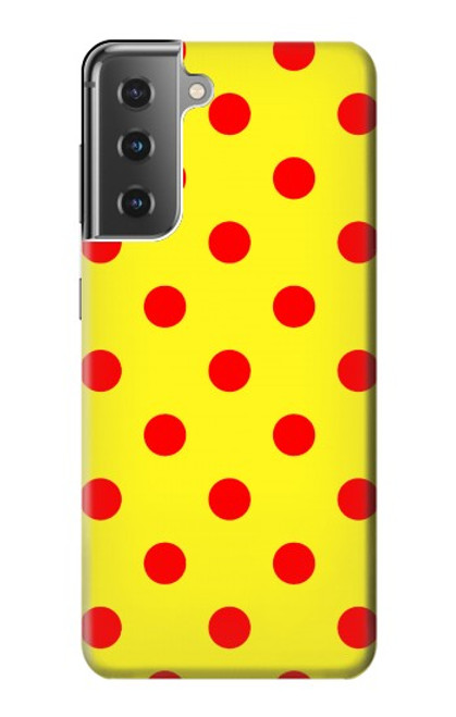 S3526 赤い水玉 Red Spot Polka Dot Samsung Galaxy S21 Plus 5G, Galaxy S21+ 5G バックケース、フリップケース・カバー