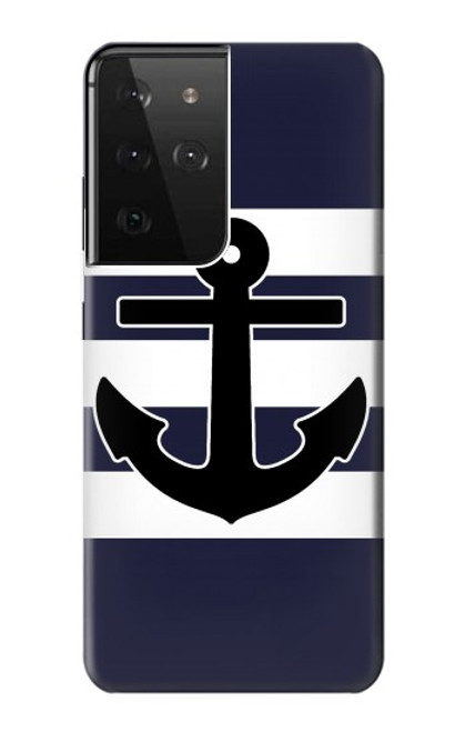 S2758 アンカーネイビー Anchor Navy Samsung Galaxy S21 Ultra 5G バックケース、フリップケース・カバー