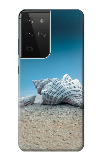 S3213 海 海の貝殻 Sea Shells Under the Sea Samsung Galaxy S21 Ultra 5G バックケース、フリップケース・カバー