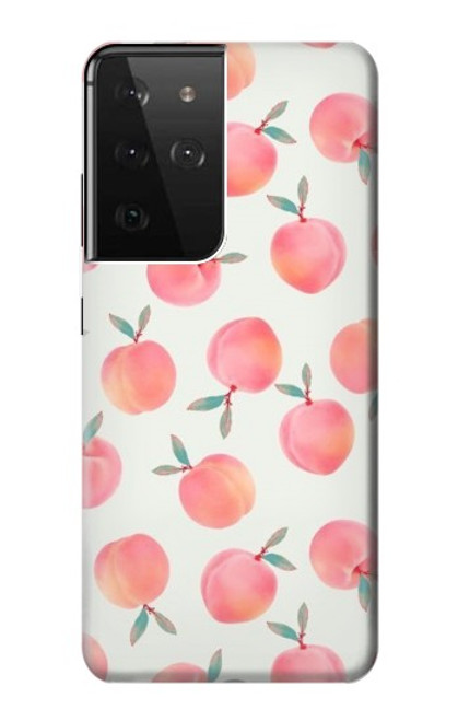 S3503 桃 Peach Samsung Galaxy S21 Ultra 5G バックケース、フリップケース・カバー