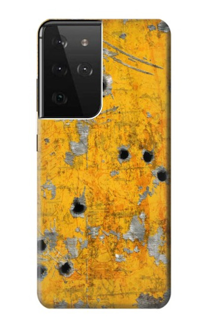 S3528 弾 黄色の金属 Bullet Rusting Yellow Metal Samsung Galaxy S21 Ultra 5G バックケース、フリップケース・カバー