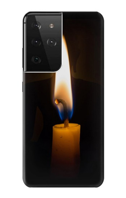 S3530 仏 Buddha Candle Burning Samsung Galaxy S21 Ultra 5G バックケース、フリップケース・カバー
