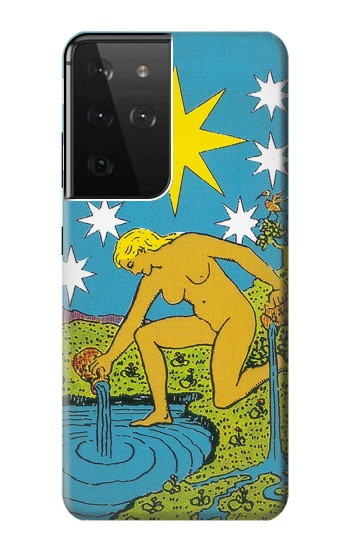 S3744 タロットカードスター Tarot Card The Star Samsung Galaxy S21 Ultra 5G バックケース、フリップケース・カバー