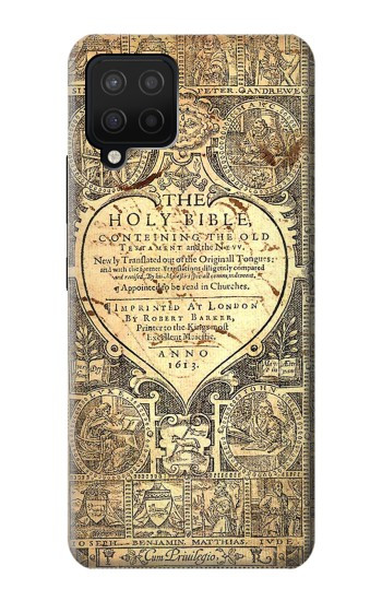 S0330 聖書のページ Bible Page Samsung Galaxy A12 バックケース、フリップケース・カバー