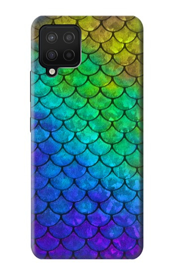 S2930 人魚のスケール Mermaid Fish Scale Samsung Galaxy A12 バックケース、フリップケース・カバー
