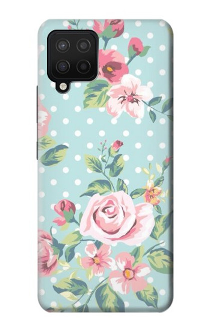 S3494 ヴィンテージローズポルカドット Vintage Rose Polka Dot Samsung Galaxy A12 バックケース、フリップケース・カバー