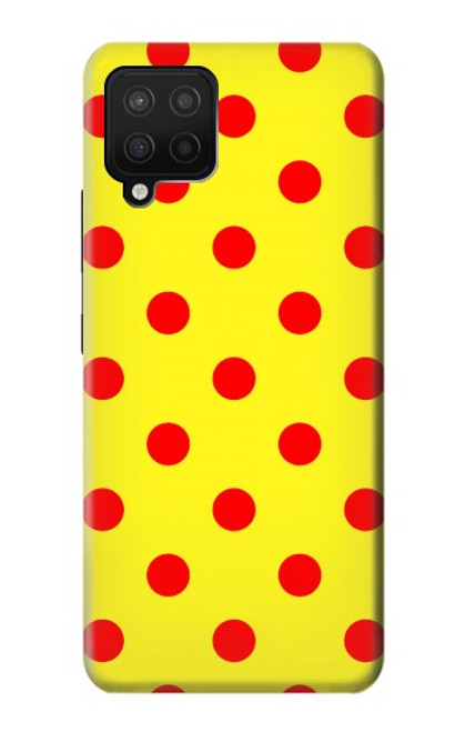 S3526 赤い水玉 Red Spot Polka Dot Samsung Galaxy A12 バックケース、フリップケース・カバー