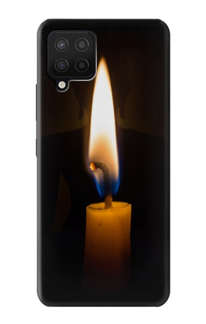 S3530 仏 Buddha Candle Burning Samsung Galaxy A12 バックケース、フリップケース・カバー