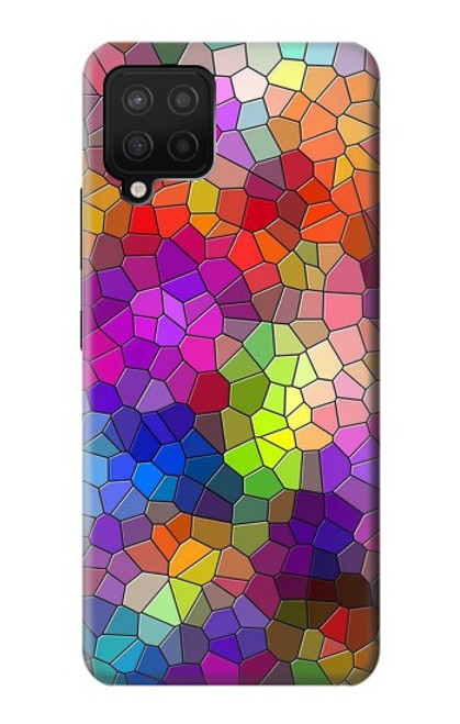 S3677 カラフルなレンガのモザイク Colorful Brick Mosaics Samsung Galaxy A12 バックケース、フリップケース・カバー