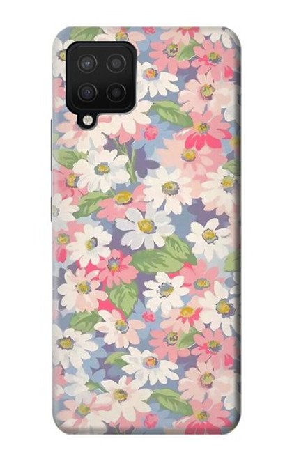 S3688 花の花のアートパターン Floral Flower Art Pattern Samsung Galaxy A12 バックケース、フリップケース・カバー