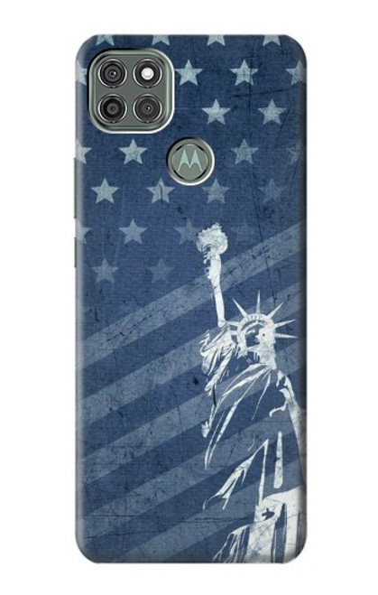 S3450 米国旗の自由の女神 US Flag Liberty Statue Motorola Moto G9 Power バックケース、フリップケース・カバー