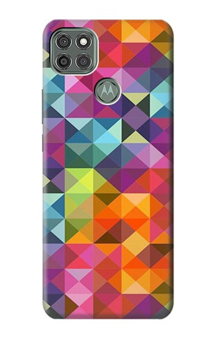 S3477 抽象的なダイヤモンドパターン Abstract Diamond Pattern Motorola Moto G9 Power バックケース、フリップケース・カバー