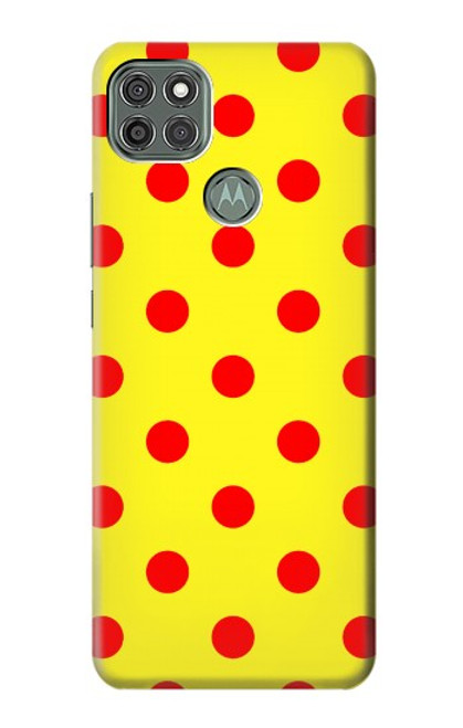 S3526 赤い水玉 Red Spot Polka Dot Motorola Moto G9 Power バックケース、フリップケース・カバー