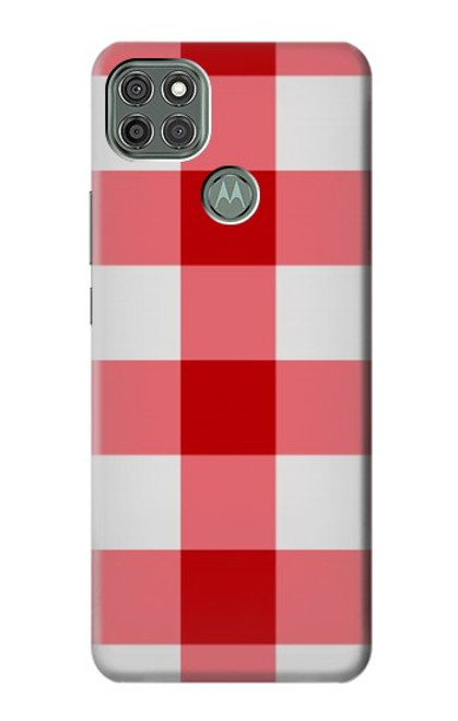 S3535 レッドギンガム Red Gingham Motorola Moto G9 Power バックケース、フリップケース・カバー