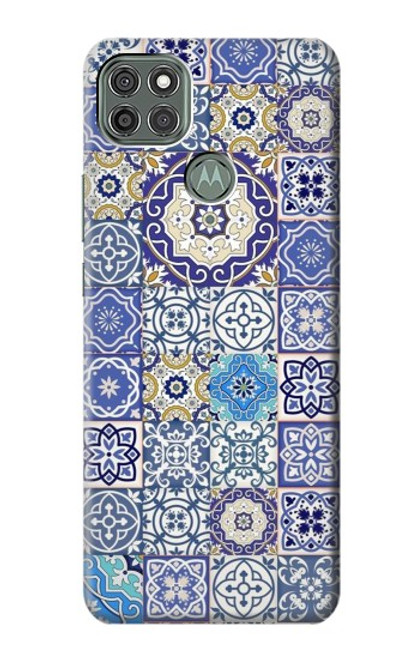 S3537 モロッコのモザイクパターン Moroccan Mosaic Pattern Motorola Moto G9 Power バックケース、フリップケース・カバー
