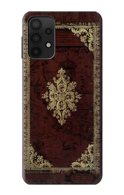 S3014 ヴィンテージマップブックカバー Vintage Map Book Cover Samsung Galaxy A32 5G バックケース、フリップケース・カバー