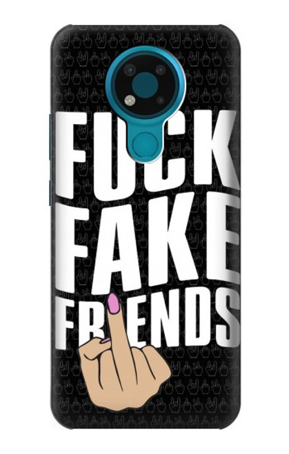 S3598 中指の友達 Middle Finger Friend Nokia 3.4 バックケース、フリップケース・カバー