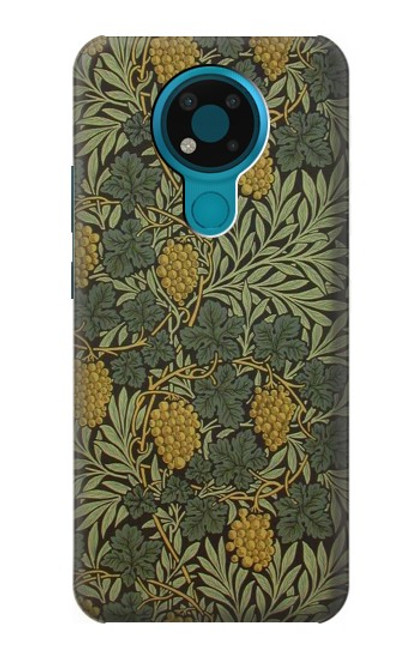 S3662 ウィリアム・モリス・ヴァイン・パターン William Morris Vine Pattern Nokia 3.4 バックケース、フリップケース・カバー