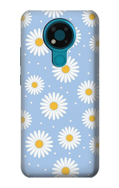 S3681 デイジーの花のパターン Daisy Flowers Pattern Nokia 3.4 バックケース、フリップケース・カバー