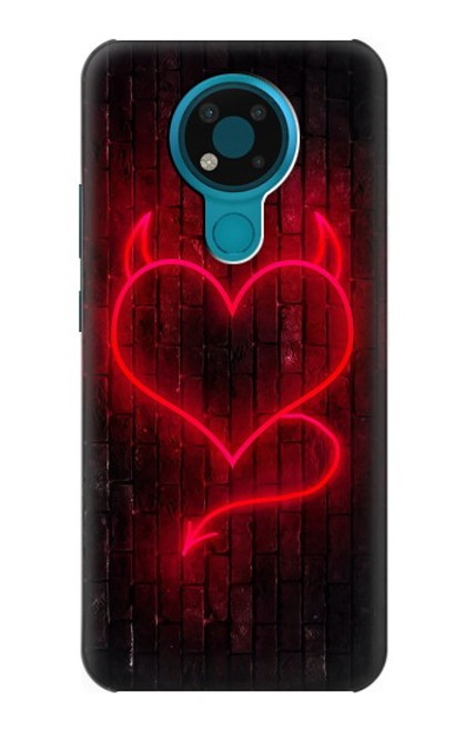 S3682 デビルハート Devil Heart Nokia 3.4 バックケース、フリップケース・カバー