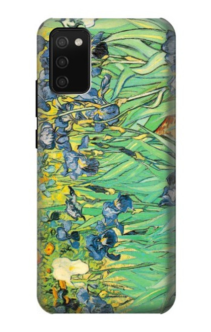 S0210 フィンセント・ファン・ゴッホ アイリスの花 Van Gogh Irises Samsung Galaxy A02s, Galaxy M02s バックケース、フリップケース・カバー