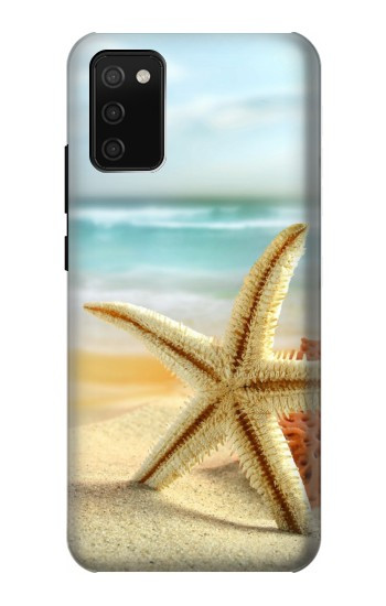 S1117 ビーチのヒトデ Starfish on the Beach Samsung Galaxy A02s, Galaxy M02s バックケース、フリップケース・カバー