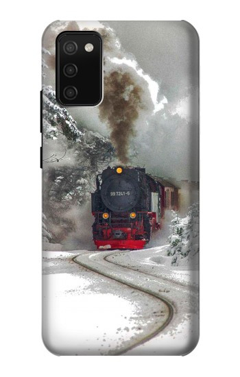 S1509 蒸気機関車 Steam Train Samsung Galaxy A02s, Galaxy M02s バックケース、フリップケース・カバー