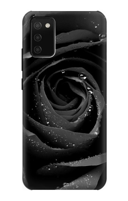 S1598 黒バラ Black Rose Samsung Galaxy A02s, Galaxy M02s バックケース、フリップケース・カバー