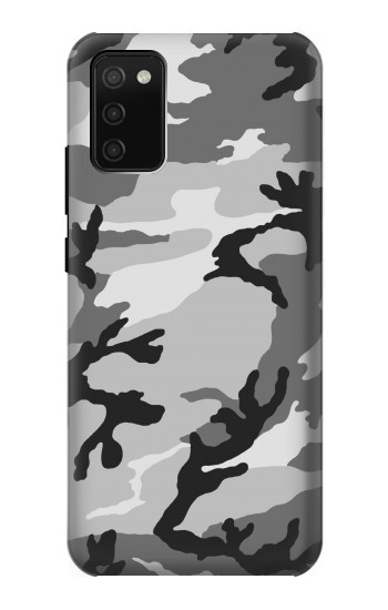 S1721 雪迷彩グラフィックプリント Snow Camo Camouflage Graphic Printed Samsung Galaxy A02s, Galaxy M02s バックケース、フリップケース・カバー