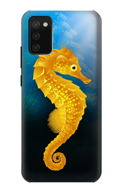 S2444 タツノオトシゴ 深い青色の海 Seahorse Underwater World Samsung Galaxy A02s, Galaxy M02s バックケース、フリップケース・カバー