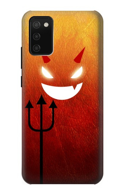 S2454 可愛い赤い小悪魔漫画 Red Cute Little Devil Cartoon Samsung Galaxy A02s, Galaxy M02s バックケース、フリップケース・カバー