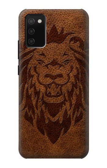S2529 レオゾディアックタトゥーブラウングラフィック Leo Zodiac Tattoo Brown Graphic Print Samsung Galaxy A02s, Galaxy M02s バックケース、フリップケース・カバー