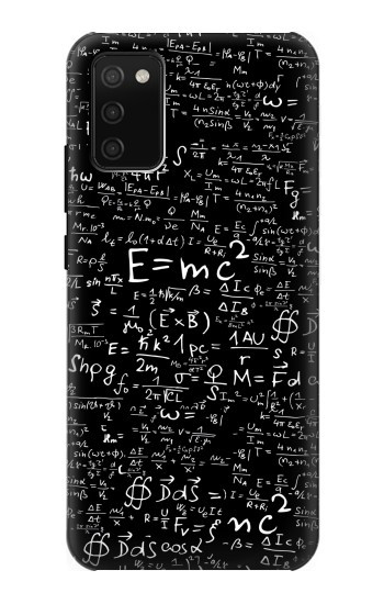 S2574 数学物理学黒板式 Mathematics Physics Blackboard Equation Samsung Galaxy A02s, Galaxy M02s バックケース、フリップケース・カバー