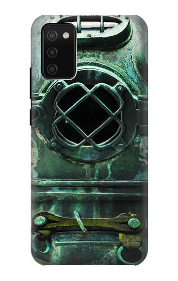 S2632 アンティークヴィンテージ深海ダイビングヘルメット Antique Vintage Deep Sea Diver Helmet Samsung Galaxy A02s, Galaxy M02s バックケース、フリップケース・カバー