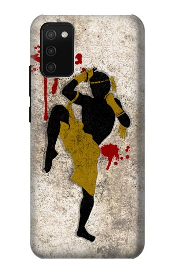 S2635 ムエタイキックボクシング格闘技 Muay Thai Kickboxing Fight Blood Samsung Galaxy A02s, Galaxy M02s バックケース、フリップケース・カバー