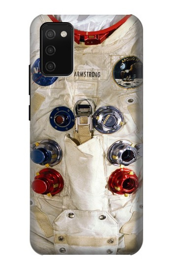 S2639 ニール・アームストロングホワイト宇宙飛行士の宇宙服 Neil Armstrong White Astronaut Space Suit Samsung Galaxy A02s, Galaxy M02s バックケース、フリップケース・カバー