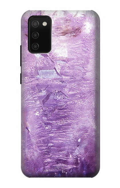S2690 アメジスト結晶グラフィックプリント Amethyst Crystals Graphic Printed Samsung Galaxy A02s, Galaxy M02s バックケース、フリップケース・カバー