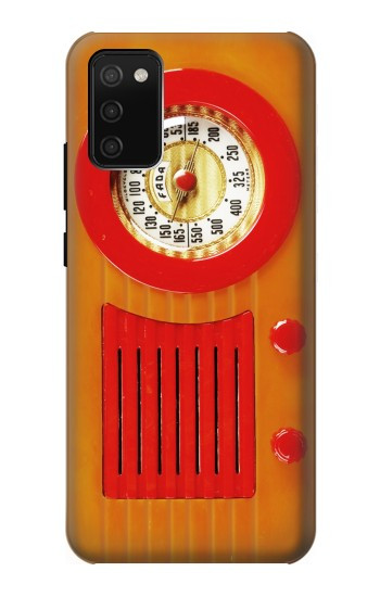 S2780 ヴィンテージオレンジベークライトラジオ Vintage Orange Bakelite Radio Samsung Galaxy A02s, Galaxy M02s バックケース、フリップケース・カバー