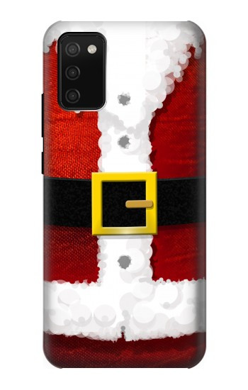 S2846 クリスマス・サンタクロース・コスチューム Christmas Santa Red Suit Samsung Galaxy A02s, Galaxy M02s バックケース、フリップケース・カバー