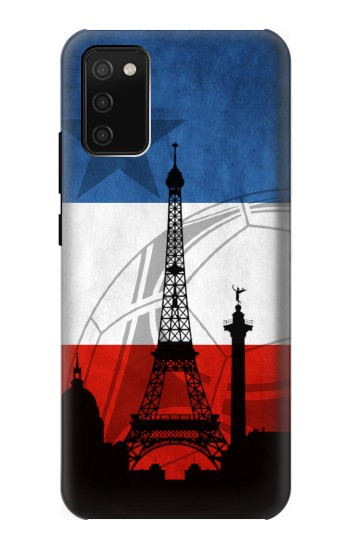 S2980 フランスサッカー France Football Soccer Flag Samsung Galaxy A02s, Galaxy M02s バックケース、フリップケース・カバー