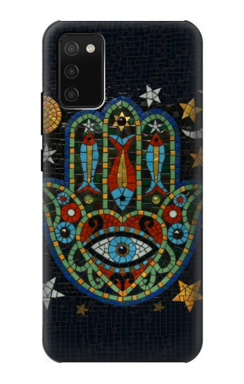S3175 ハムサハンドモザイク Hamsa Hand Mosaics Samsung Galaxy A02s, Galaxy M02s バックケース、フリップケース・カバー