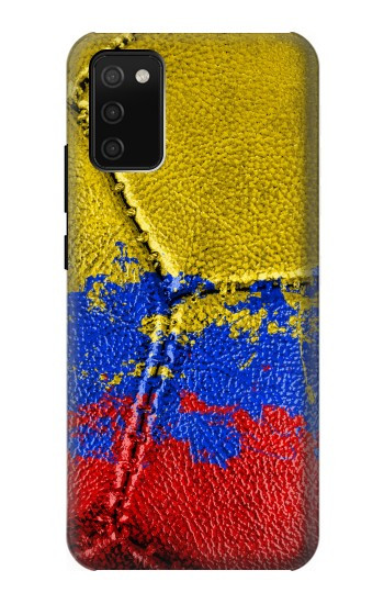 S3306 コロンビアの旗ビンテージフットボールのグラフィック Colombia Flag Vintage Football Graphic Samsung Galaxy A02s, Galaxy M02s バックケース、フリップケース・カバー