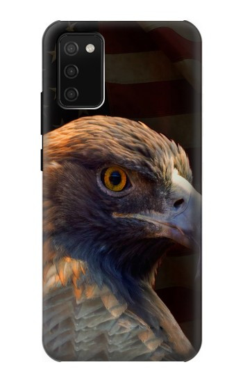 S3376 イーグルアメリカ国旗 Eagle American Flag Samsung Galaxy A02s, Galaxy M02s バックケース、フリップケース・カバー