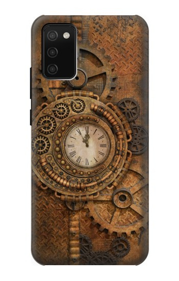 S3401 クロックギア スチームパンク Clock Gear Streampunk Samsung Galaxy A02s, Galaxy M02s バックケース、フリップケース・カバー