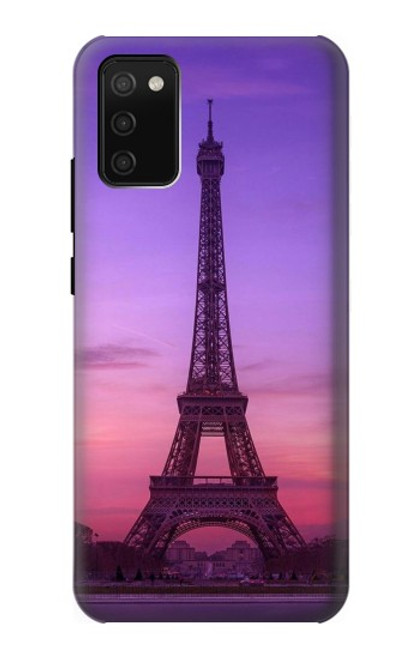 S3447 エッフェルパリの夕日 Eiffel Paris Sunset Samsung Galaxy A02s, Galaxy M02s バックケース、フリップケース・カバー