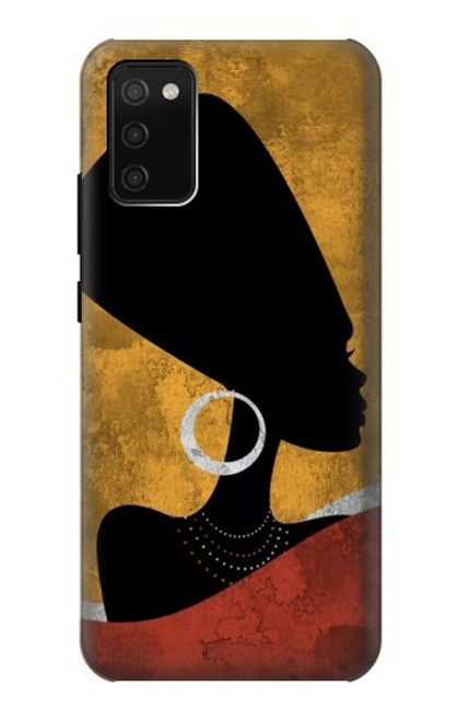 S3453 アフリカの女王ネフェルティティ African Queen Nefertiti Silhouette Samsung Galaxy A02s, Galaxy M02s バックケース、フリップケース・カバー