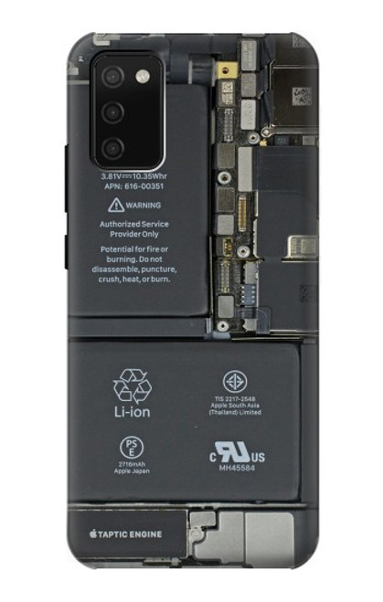 S3467 携帯電話の中のグラフィック Inside Mobile Phone Graphic Samsung Galaxy A02s, Galaxy M02s バックケース、フリップケース・カバー